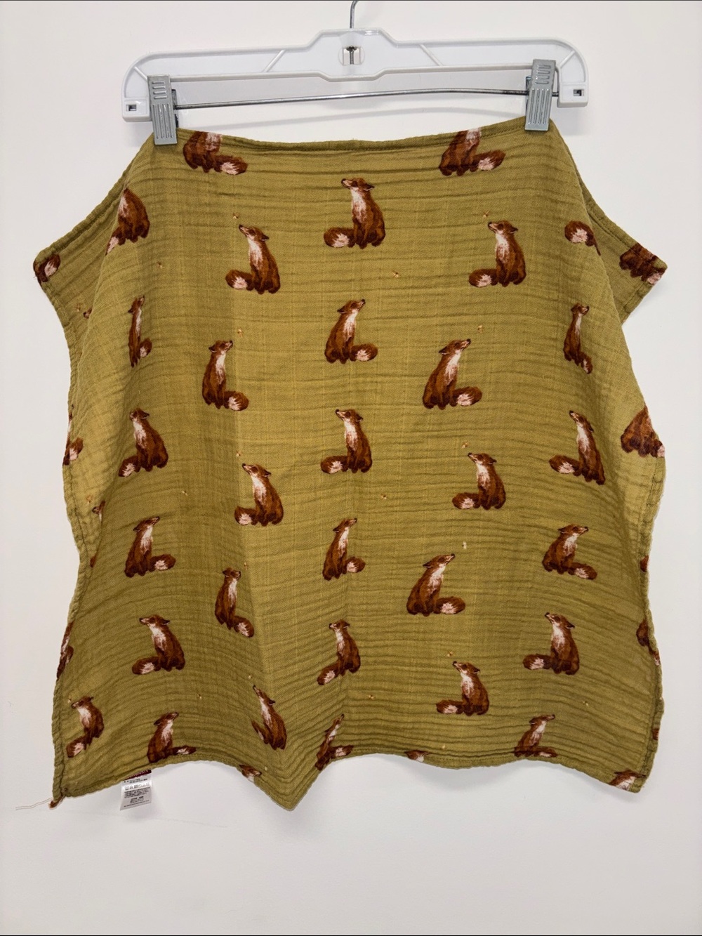 Milkbarn Fox muslin blankie lovie security blanket organic cotton